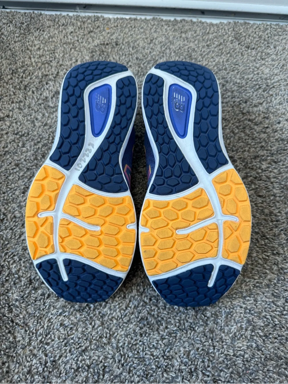 New Balance Women's Navy with Pink Accent Running Shoes